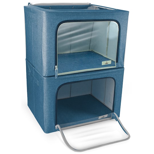 Sorbus Foldable & Stackable Storage Bags with Windows Set
